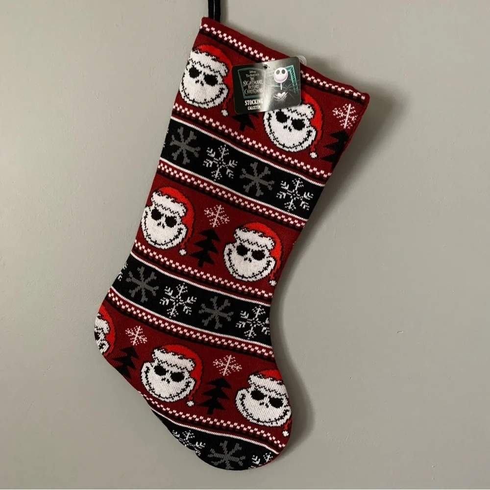 NWT. DISNEY Nightmare Before Christmas Jack Skellington 20” Knit Stocking